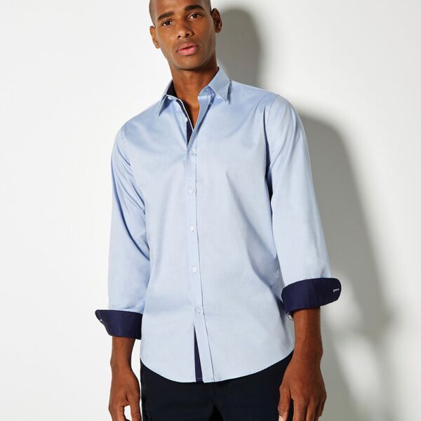 Contrast premium Oxford shirt (button down collar) long sleeve Thumbnail